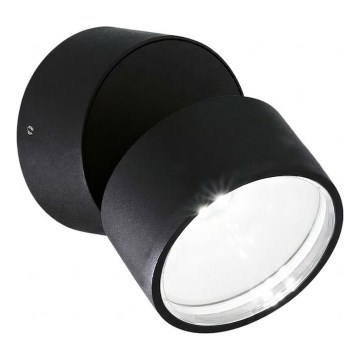 Ideal Lux - LED utomhusvägglampa OMEGA LED/7W/230V CRI 90 IP54 svart
