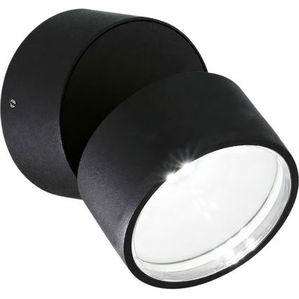 Ideal Lux - LED utomhusvägglampa OMEGA LED/7W/230V CRI 90 IP54 svart