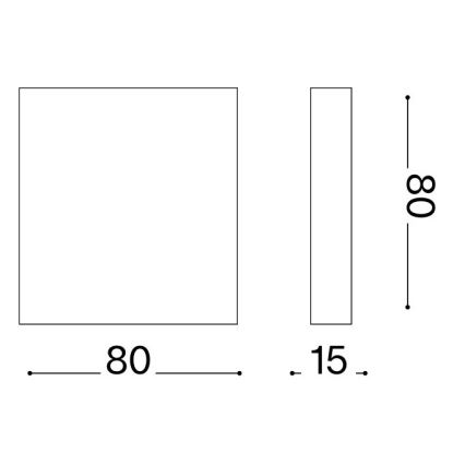 Ideal Lux - LED utomhusvägglampa POST-IT LED/3W/12V CRI 90 vit