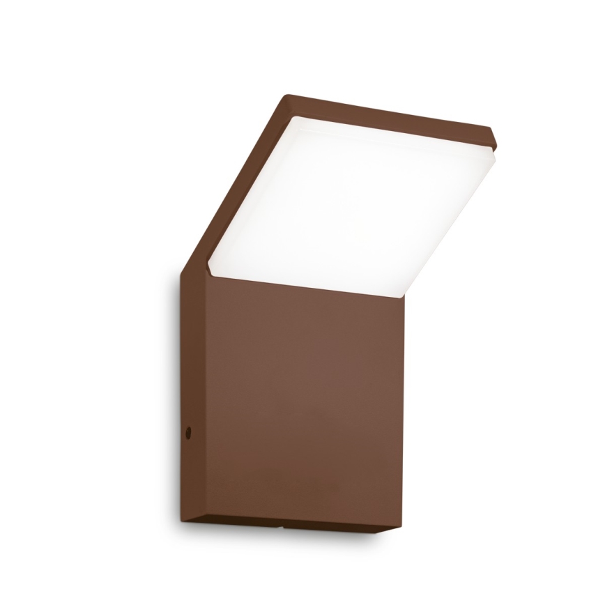Ideal Lux - LED utomhusvägglampa STYLE LED/8,5W/230V 3000K CRI 90 IP54 brun