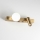 Ideal Lux - LED-väggarmatur BINOMIO 2xLED/3W/230V CRI 90 mässing