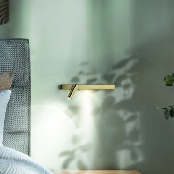 Ideal Lux - LED väggbelysning BONNE LED/6,5W/230V CRI 90 guld