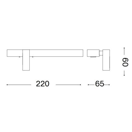 Ideal Lux - LED väggbelysning BONNE LED/6,5W/230V CRI 90 guld