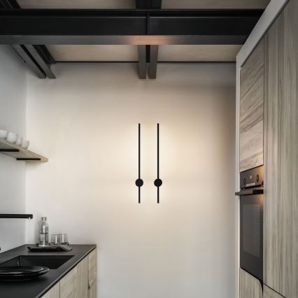 Ideal Lux - LED väggbelysning ESSENCE LED/12W/230V 3000K 70 cm CRI 90 svart