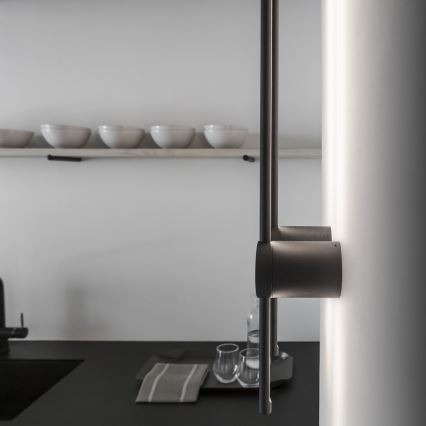 Ideal Lux - LED väggbelysning ESSENCE LED/12W/230V 4000K 70 cm CRI 90 svart