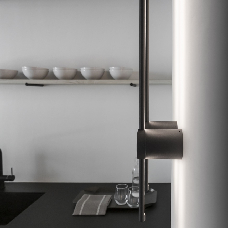 Ideal Lux - LED väggbelysning ESSENCE LED/12W/230V 4000K 70 cm CRI 90 svart