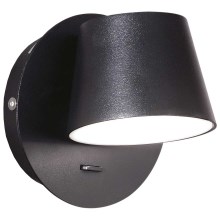 Ideal Lux - LED väggbelysning GIM LED/6W/230V svart