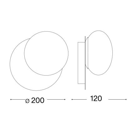 Ideal Lux - LED väggbelysning NINFEA 1xGX53/9W/230V vit