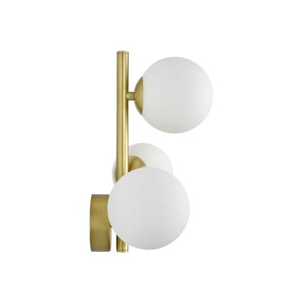 Ideal Lux - LED väggbelysning PERLAGE 3xG9/3W/230V guld/vit
