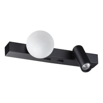 Ideal Lux - LED väggbelysning PING PONG 2xLED/3W/230V CRI 90 svart