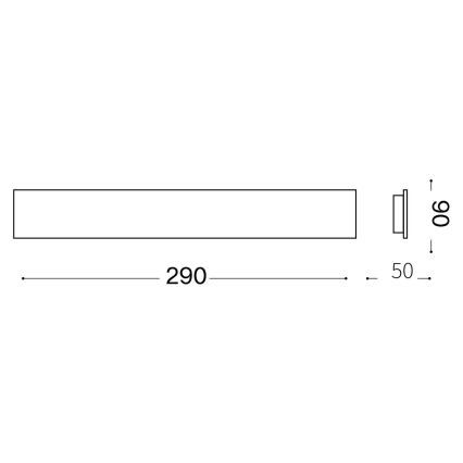 Ideal Lux - LED väggbelysning ZIG ZAG LED/12,5W/230V 29 cm CRI 90 vit