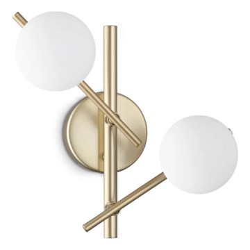 Ideal Lux - LED-vägglampa ATLAS 2xG9/3W/230V guld