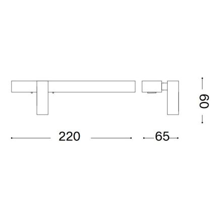 Ideal Lux - LED vägglampa BONNE LED/6,5W/230V CRI 90 matt krom