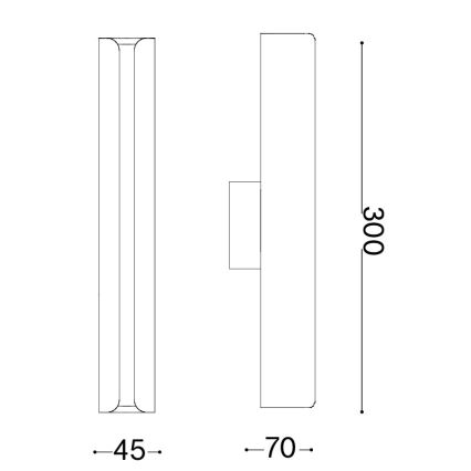 Ideal Lux - LED-vägglampa DORICA LED/8,5W/230V CRI 90 guld