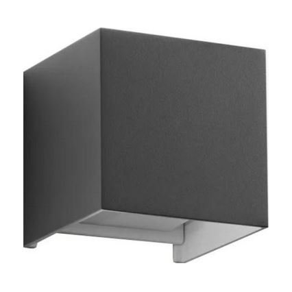 Ideal Lux - LED vägglampa för utomhusbruk ATOM LED/12W/230V CRI 90 IP54 antracit