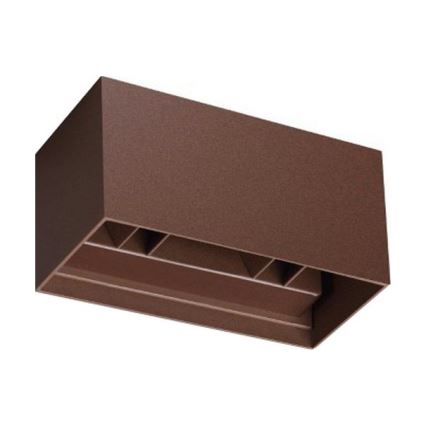 Ideal Lux - LED vägglampa för utomhusbruk ATOM LED/25W/230V CRI 90 IP54 brun