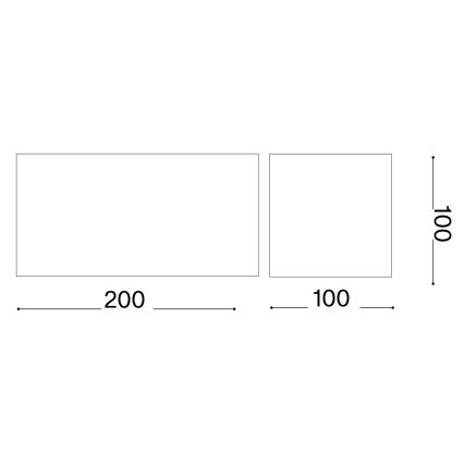 Ideal Lux - LED vägglampa för utomhusbruk ATOM LED/25W/230V CRI 90 IP54 brun