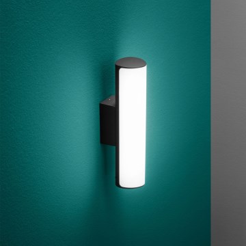 Ideal Lux - LED vägglampa för utomhusbruk ETERE LED/9,5W/230V 3000K CRI 90 IP44 svart