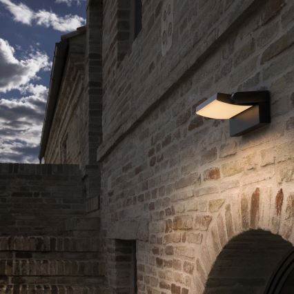 Ideal Lux - LED vägglampa för utomhusbruk SWIPE LED/21W/230V CRI 90 IP54 antracit