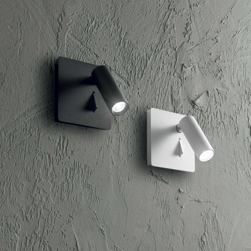 Ideal Lux - LED Väggspotlight LITE LED/3W/230V CRI 90 svart