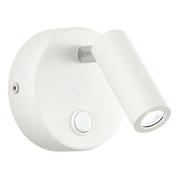 Ideal Lux - LED väggspot PAGE LED/3W/230V CRI 90 vit