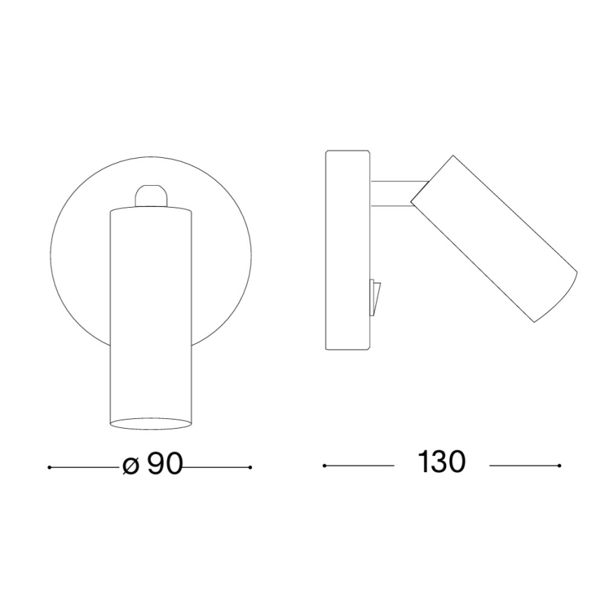 Ideal Lux - LED väggspot PAGE LED/3W/230V CRI 90 vit