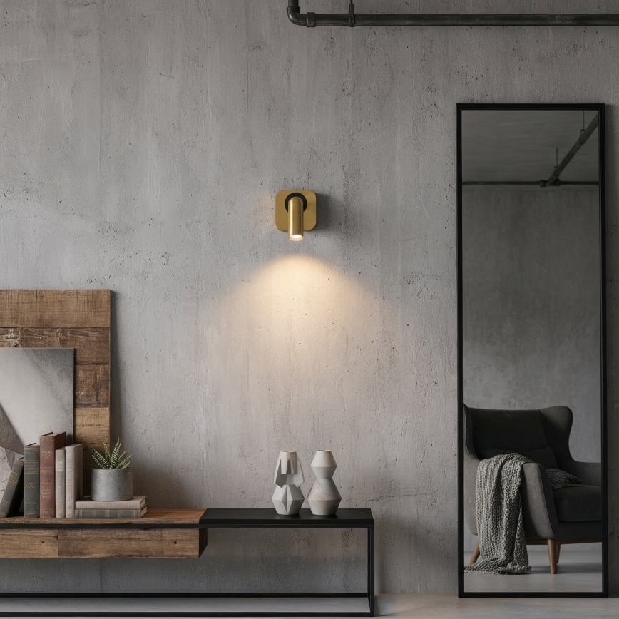 Ideal Lux - LED väggspotlight BEAN LED/3W/230V CRI 90 guld