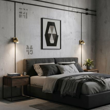 Ideal Lux - LED väggspotlight BEAN LED/3W/230V CRI 90 guld