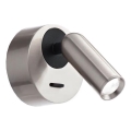 Ideal Lux - LED väggspotlight BEAN LED/3W/230V CRI 90 skinande krom