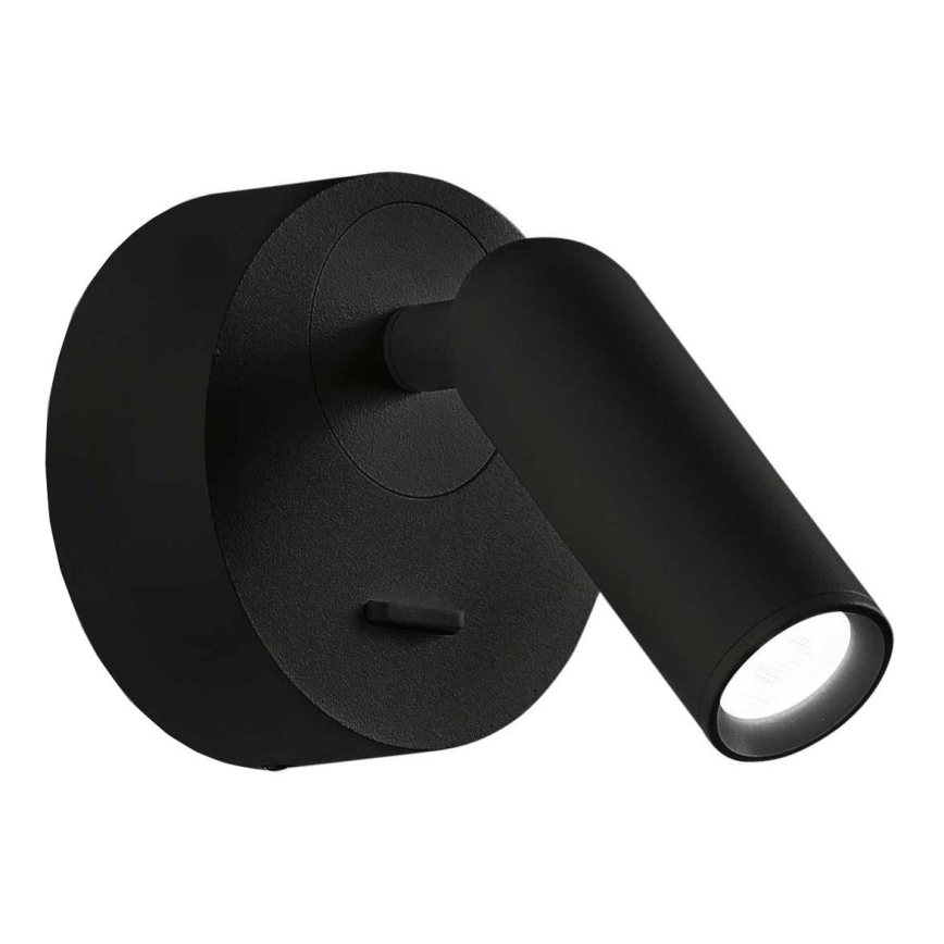 Ideal Lux - LED väggspotlight BEAN LED/3W/230V CRI 90 svart