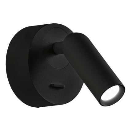 Ideal Lux - LED väggspotlight BEAN LED/3W/230V CRI 90 svart