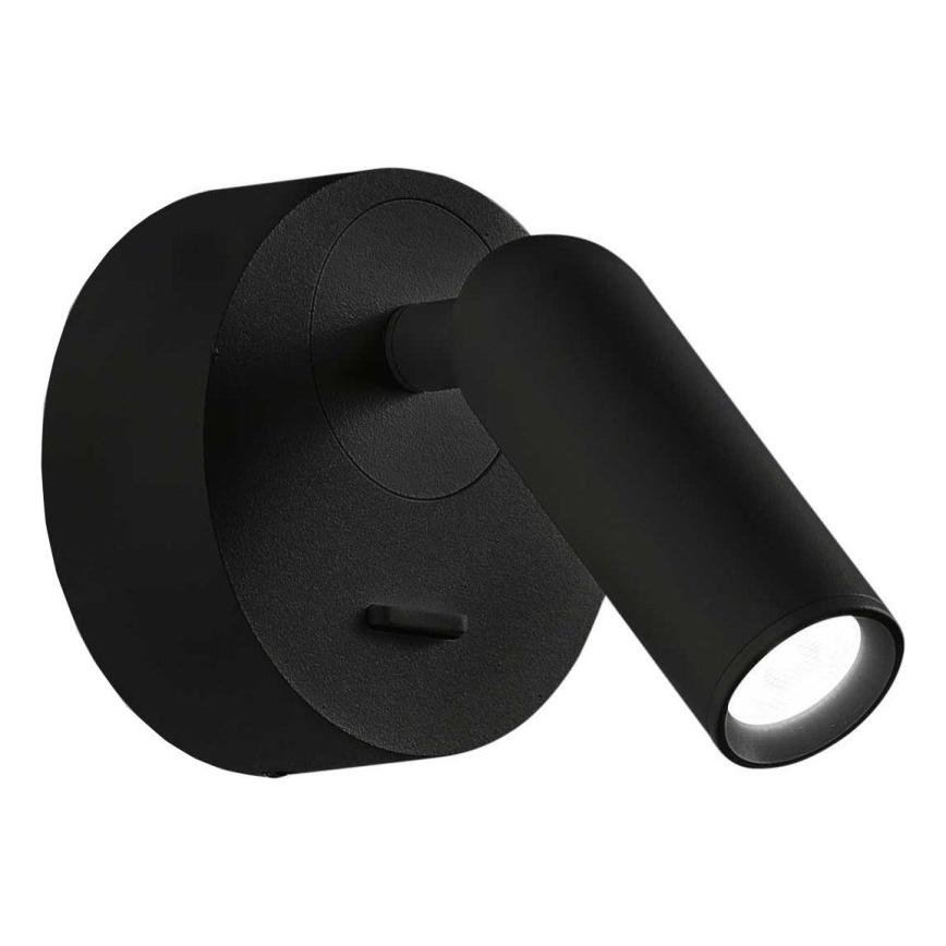 Ideal Lux - LED väggspotlight BEAN LED/3W/230V CRI 90 svart