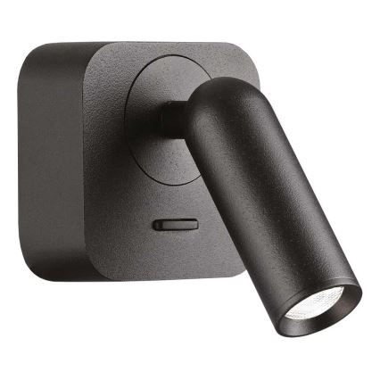 Ideal Lux - LED väggspotlight BEAN LED/3W/230V CRI 90 svart