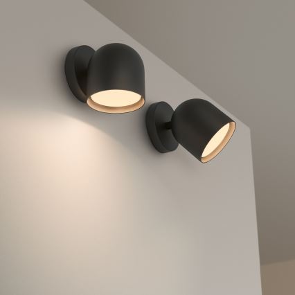 Ideal Lux - LED väggspotlight DODO 1xGX53/9W/230V svart