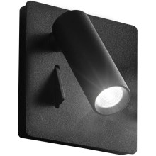 Ideal Lux - LED väggspotlight LITE LED/3W/230V svart