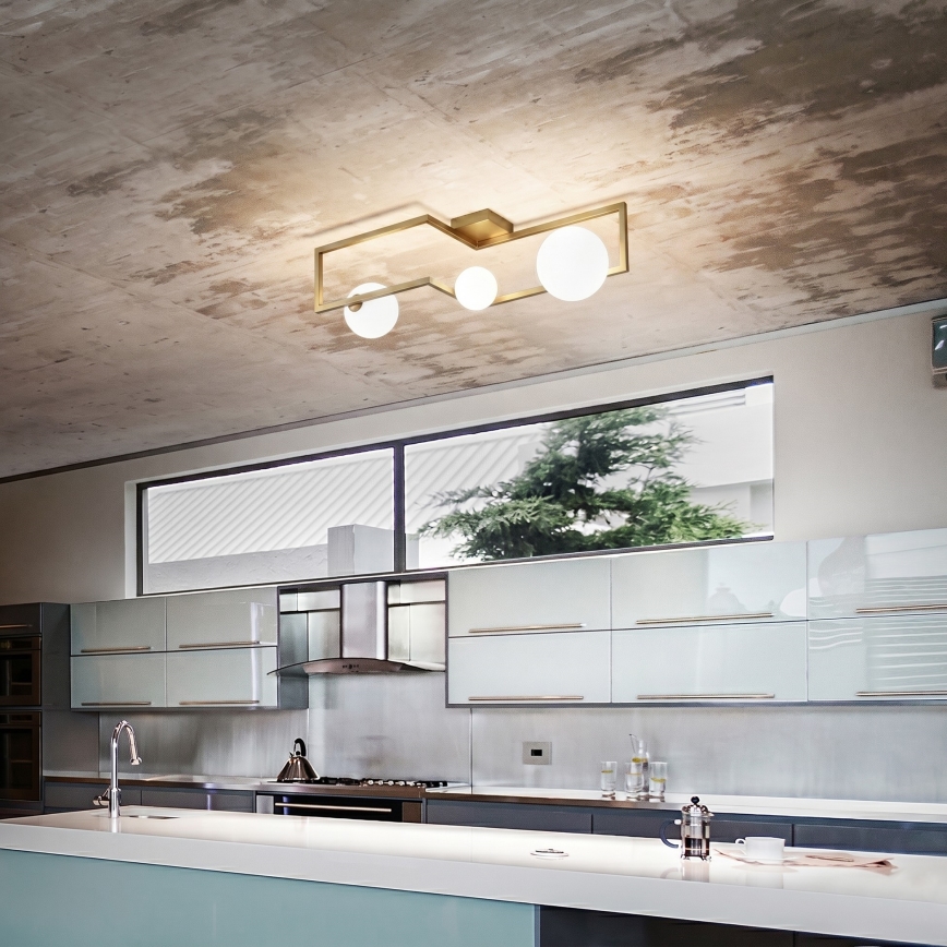 Ideal Lux - LED ytmonterad ljuskrona ANGOLO 3xG9/3W/230V mässing