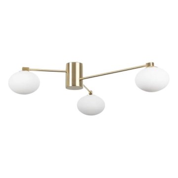 Ideal Lux - LED ytmonterad ljuskrona HERMES 3xG9/3W/230V diameter 90 cm guld