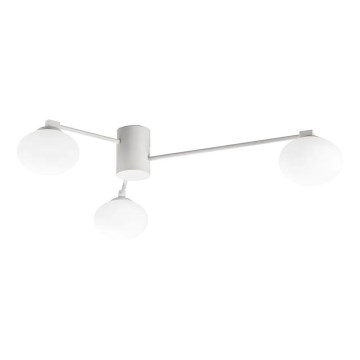 Ideal Lux - LED ytmonterad ljuskrona HERMES 3xG9/3W/230V diameter 90 cm vit