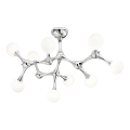 Ideal Lux - LED ytmonterad taklampa NODINO 9xG9/3W/230V pr. 83 cm blank krom/vit