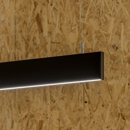 Ideal Lux - LINUS LED-takpendel på vajer LED/32W/230V 4000K CRI 90 120 cm svart