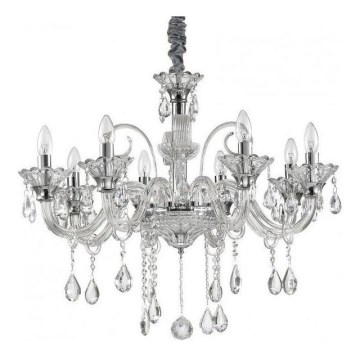 Ideal Lux - Ljuskrona i kristal med kedja COLOSSAL 8xE14/40W/230V diameter 78 cm skinande krom