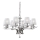Ideal Lux - Ljuskrona i kristal med kedja PEGASO 8xE14/28W/230V diameter 76 cm skinande krom