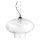 Ideal Lux - Ljuskrona med textilsladd BISTRO 1xE27/60W/230V diameter 40 cm genomskinlig