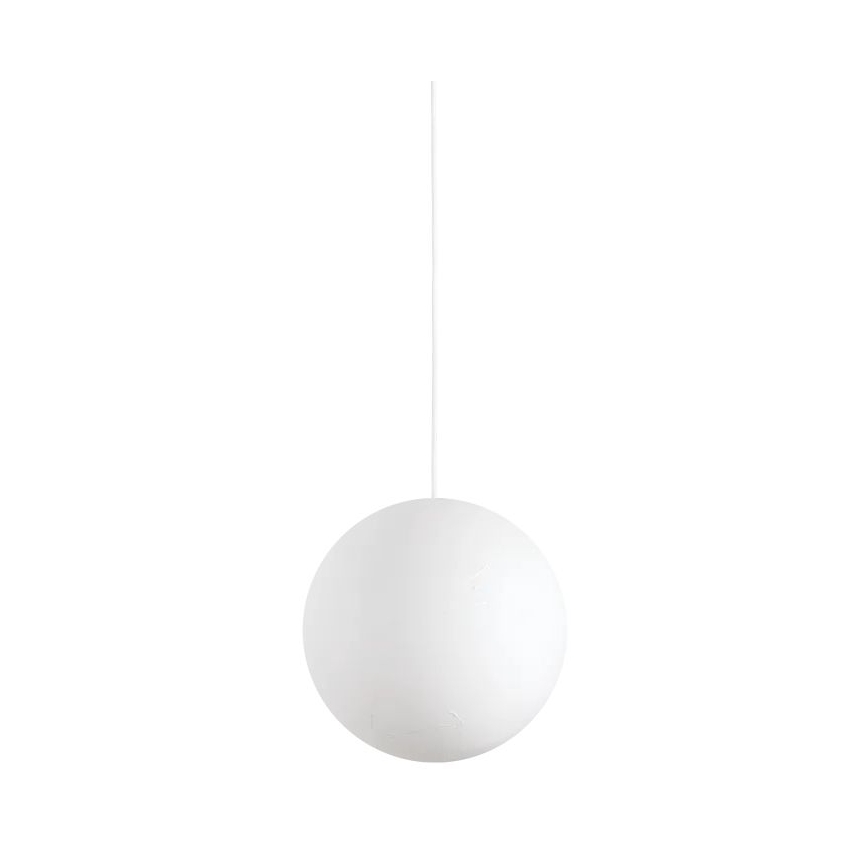 Ideal Lux - Ljuskrona med textilsladd CARTA 1xE27/25W/230V diameter 30 cm vit