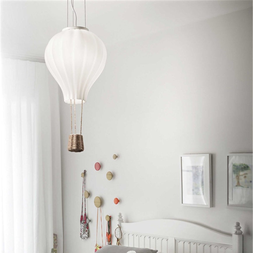 Ideal Lux - Ljuskrona med textilsladd DREAM BIG 1xE27/42W/230V diameter 42 cm