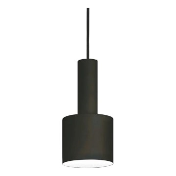Ideal Lux - Ljuskrona med textilsladd HOLLY 1xE27/60W/230V diameter 12 cm svart