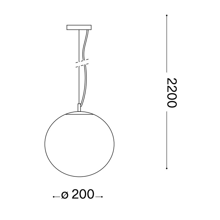 Ideal Lux - Ljuskrona med textilsladd MAPA 1xE27/42W/230V diameter 20 cm guld/rökig