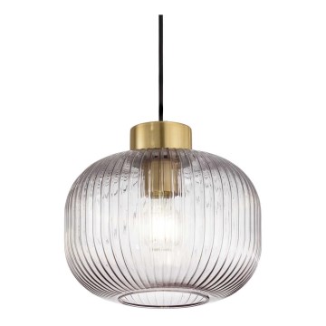 Ideal Lux - Ljuskrona med textilsladd MINT 1xE27/60W/230V diameter 24 cm genomskinlig