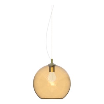Ideal Lux - Ljuskrona med textilsladd NEMO 1xE27/42W/230V diameter 30 cm beige