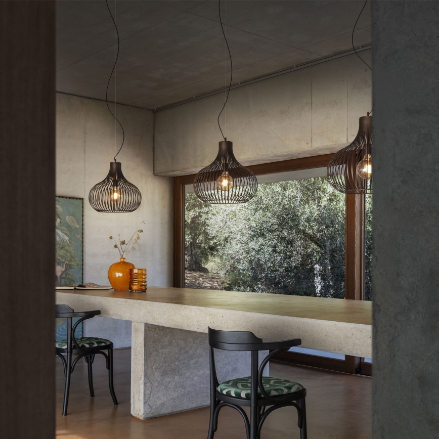 Ideal Lux - Ljuskrona med textilsladd ONION 1xE27/60W/230V diameter 59,5 cm